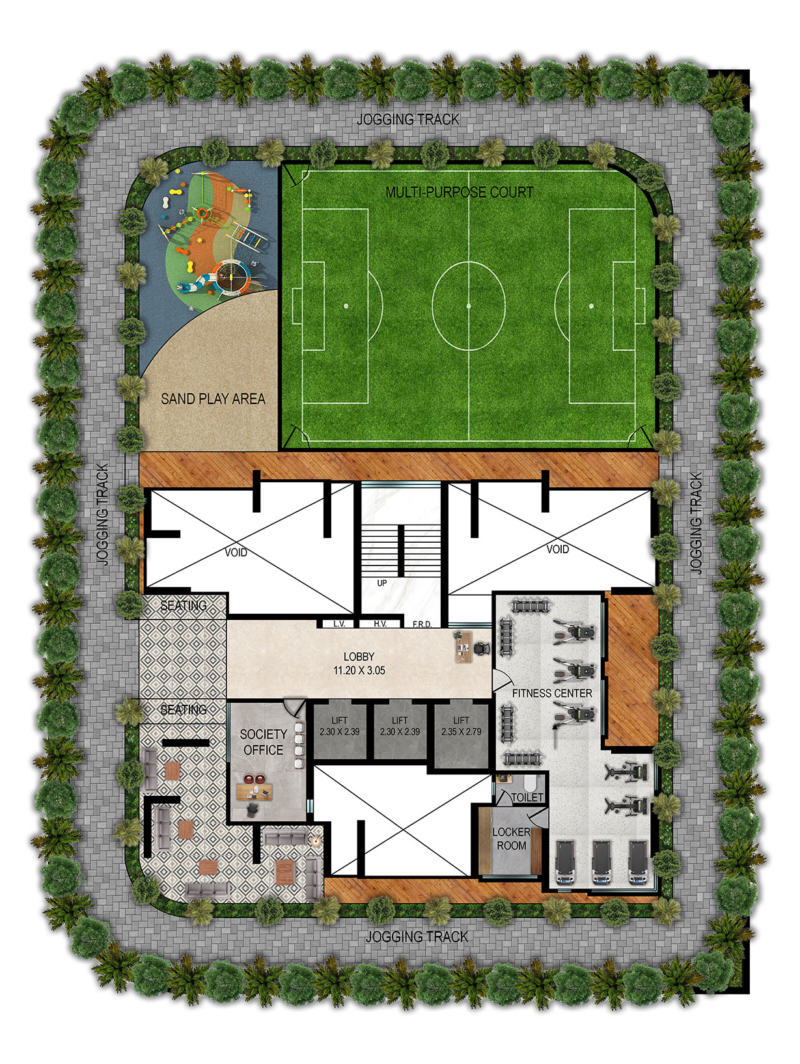 Podium-Layout